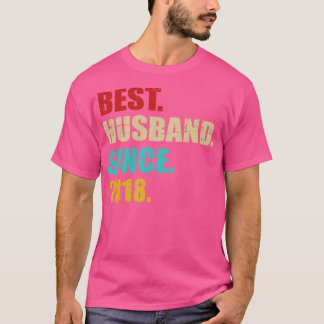 Bester Mann seit 2018 für 5. Hochzeitstag T-Shirt