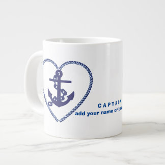 Bester Marinekapitän und bester Seemann Jumbo-Tasse