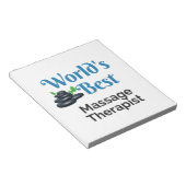 Bester Massagetherapeut der Welt Notizblock (angewinkelt)