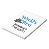 Bester Massagetherapeut der Welt Notizblock (Rotiert)