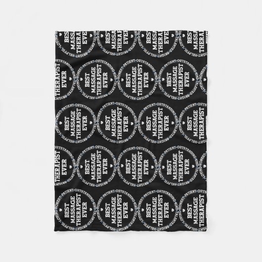 Bester Massagetherapeut je Massagetherapie  Fleecedecke (Vorderseite)