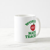 Bester Mathe-Lehrer der Welt Kaffeetasse (VorderseiteRechts)