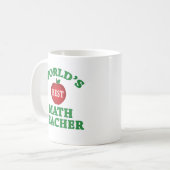 Bester Mathe-Lehrer der Welt Kaffeetasse (Vorderseite Links)