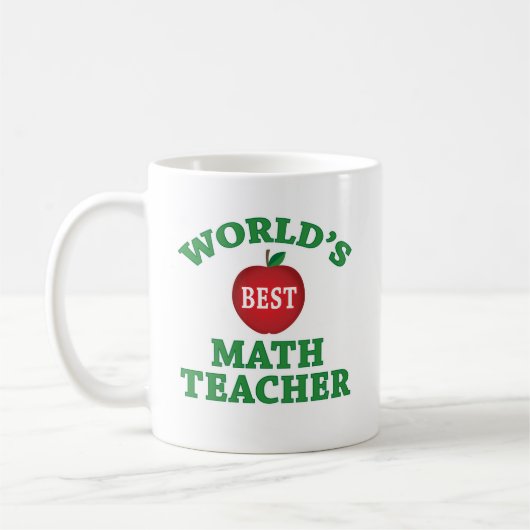 Bester Mathe-Lehrer der Welt Kaffeetasse (Links)
