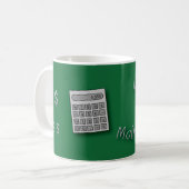 Bester Mathe-Professor der Welt Kaffeetasse (Vorderseite Links)
