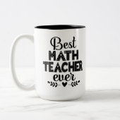 Bester Mathematiklehrer je Zweifarbige Tasse (Links)