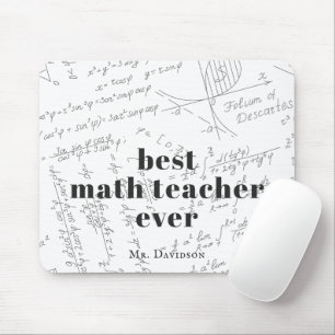 Bester Mathematiklehrer   Mathematikformel-Monogra Mousepad