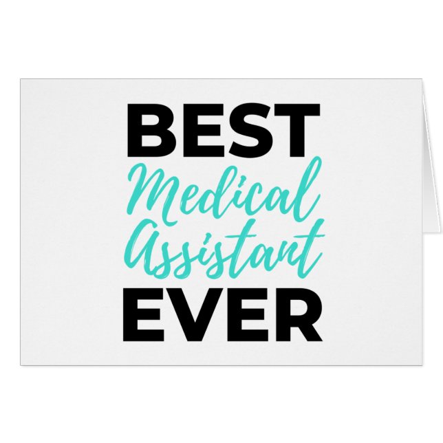 Bester medizinischer Assistent je 2 (Vorderseite (Horizontal))