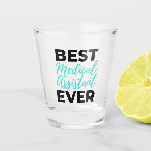 Bester medizinischer Assistent je 2 Schnapsglas (Vorderseite)
