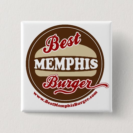 Bester Memphis-Burger-Knopf Button (Vorderseite)