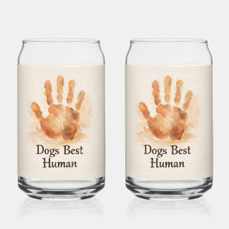 Bester menschlicher Maler-Handabdruck auf Glas