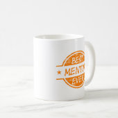 Bester Mentor überhaupt orange Kaffeetasse (VorderseiteRechts)