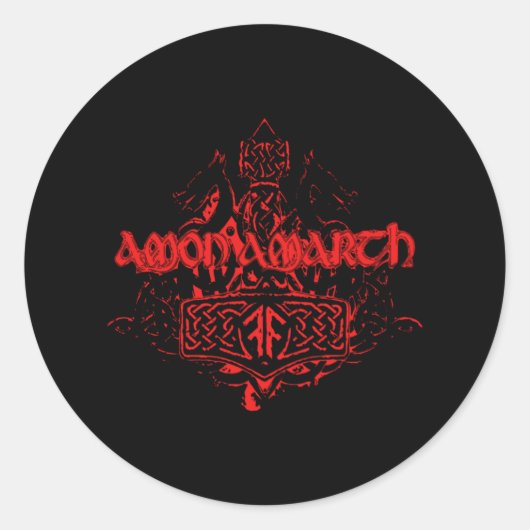 Bester Merch der Amon Amarth Music Legends Runder Aufkleber (Vorderseite)