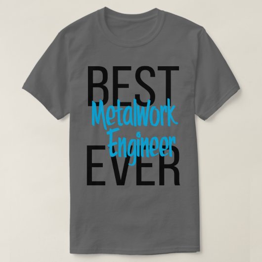 Bester Metallwerksingenieur T-Shirt (Design vorne)