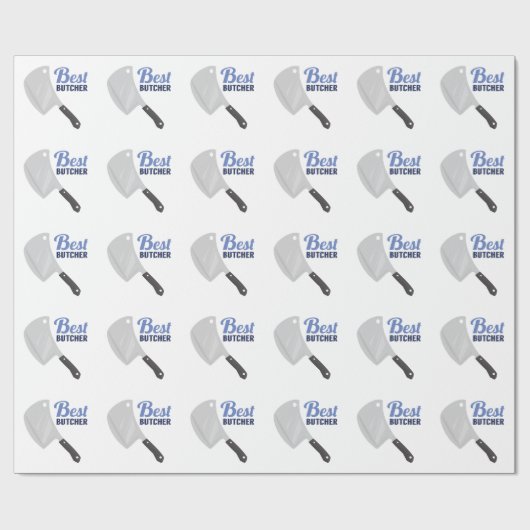 Bester Metzger Geschenkpapier (Flach)