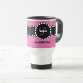 Bester MIDWIFE-Monogramm-Individuelle Name V10 Reisebecher (VorderseiteRechts)