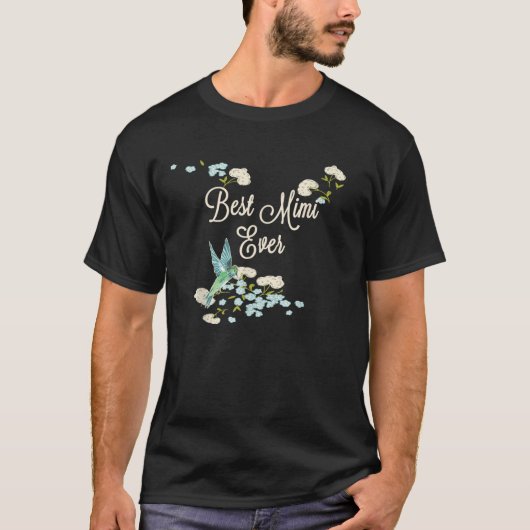 Bester Mimi-je-Hummingbird-Muttertag T-Shirt (Vorderseite)