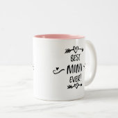 Bester Mimi je Zweifarbige Tasse (VorderseiteRechts)