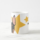 BESTER MINIMALER BUTTON-VATER/MAMA klassische Kaffeetasse (Mittel)