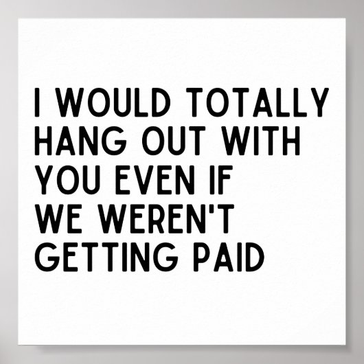 Bester Mitarbeiter, den ich total mit dir abhalten Poster (Vorne)