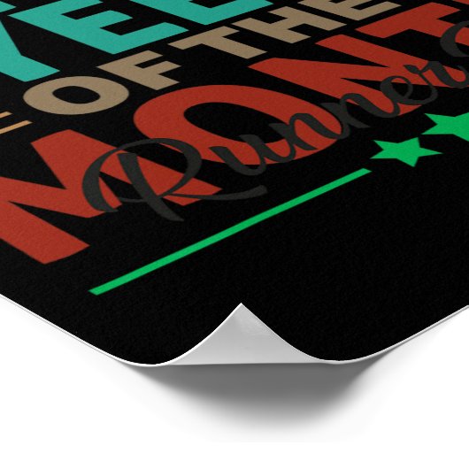 Bester Mitarbeiter des monatlichen Runner Up Offic Poster (Ecke)