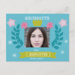 Bester Mitarbeiter des Monats - Glückwunsch - Foto Postkarte
