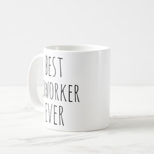 Bester Mitarbeiter je - Personalisiertes Office-Fo Kaffeetasse (Vorderseite Links)
