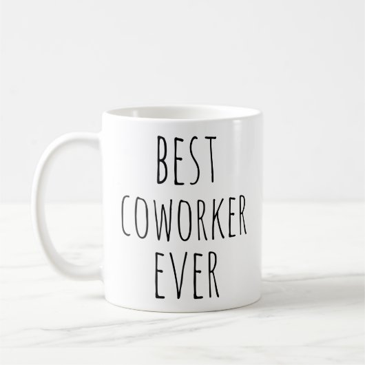 Bester Mitarbeiter je - Personalisiertes Office-Fo Kaffeetasse (Links)