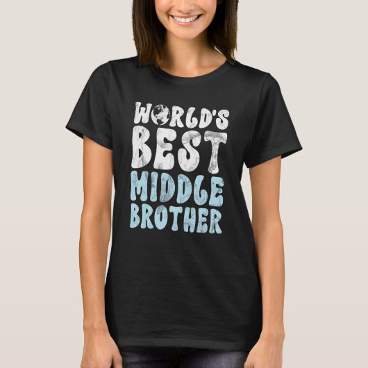 Bester mittlerer Bruder der Welt T-Shirt (Vorderseite)