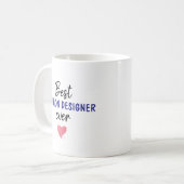 Bester Mode-Designer Kaffeetasse (Vorderseite Links)