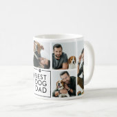 Bester moderner Hundepapa 7-Foto-Collage Kaffeetasse (VorderseiteRechts)