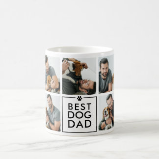 Bester moderner Hundepapa 7-Foto-Collage Kaffeetasse