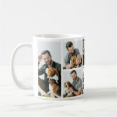 Bester moderner Hundepapa 7-Foto-Collage Kaffeetasse (Links)