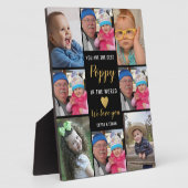 Bester Mohn in der Welt 8 Fotocollage Schwarzes Go Fotoplatte (Seite)