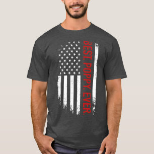 Bester Mohn je Amerikaner Vintag für Väter d T-Shirt
