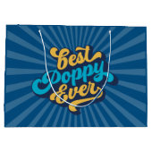 Bester Mohntag je Vater Große Geschenktüte (Rückseite)