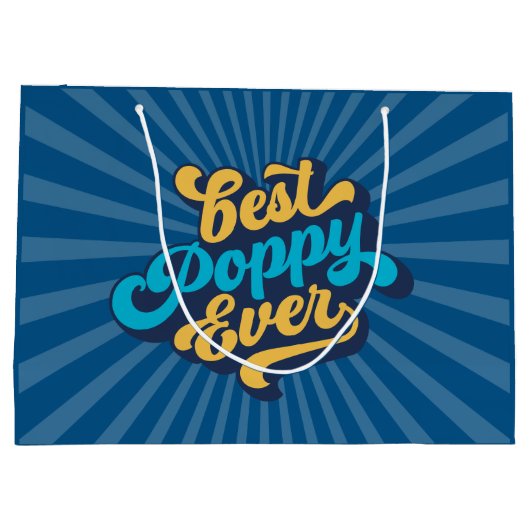 Bester Mohntag je Vater Große Geschenktüte (Rückseite)