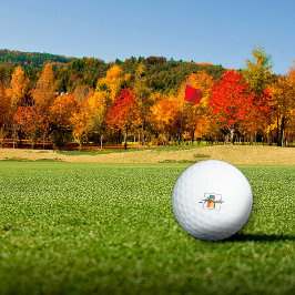 Bester monogramm anfänglicher geometrischer Buchst Golfball