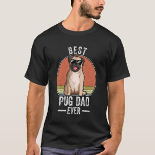 Bester Mops Hund Vater je Kostüm Mops Besitzer T-Shirt