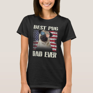 Bester Mops-Liebe-Sonnenbrille Dad Ever Amerikanis T-Shirt