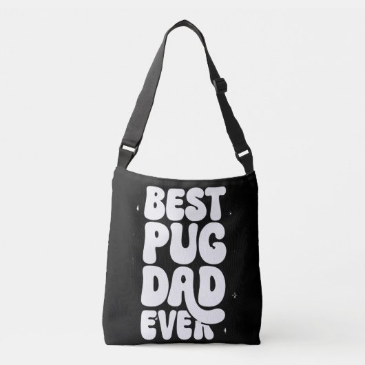 Bester Mops Papa Tote Tasche (Vorderseite)