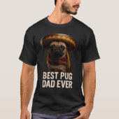 Bester Mops Vater Ever T - Shirt - Funny Mops Love (Vorderseite)