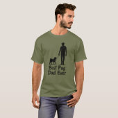 Bester Mops Vater Ever T - Shirt - Funny Mops Love (Vorne ganz)