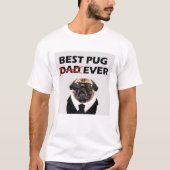 Bester Mops Vater je T-Shirt (Vorderseite)