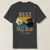 Bester Mops Vater je  T-Shirt (Design vorne)