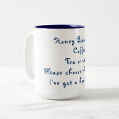 BESTER MORGENSTART FÜR LIEBER MUG ZWEIFARBIGE TASSE (Vorderseite Links)