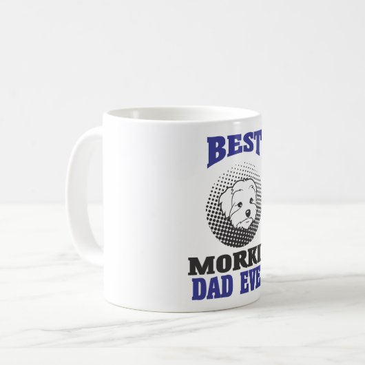 Bester Morkie-Vater je Tasse Geschenk (Vorderseite Links)