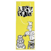 Bester Mum Cake Maker Dekorieren von Riesenkuchen Geschenktüte Für Weinflaschen (Rückseite)