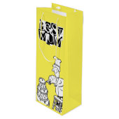 Bester Mum Cake Maker Dekorieren von Riesenkuchen Geschenktüte Für Weinflaschen (Vorderseite Schrägansicht)