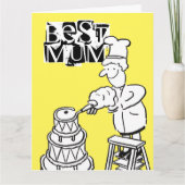 Bester Mum Cake Maker Dekorieren von Riesenkuchen Karte (Vorderseite)